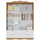 Guarda Roupa De Bebê 4 Portas 4 Gavetas Aquarela Espresso Móv