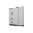 Guarda Roupa De Bebê 4 Portas 4 Gavetas Aquarela Incabrás Móv