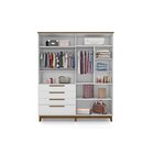 Guarda Roupa De Bebê 4 Portas 4 Gavetas Aquarela Incabrás Móv