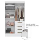 Guarda Roupa De Bebê 4 Portas 4 Gavetas Branco Flex Seth Shop