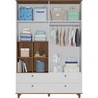 Guarda Roupa De Bebê 4 Portas 4 Gavetas Picolé Espresso Móvei