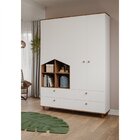 Guarda Roupa De Bebê 4 Portas 4 Gavetas Picolé Espresso Móvei