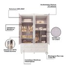 Guarda Roupa De Bebê 4 Portas Com Janela 4 Gavetas Maya Cláss