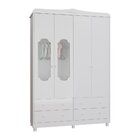 Guarda Roupa De Bebê 4 Portas Com Janela E 4 Gavetas Maya Pro