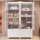 Guarda Roupa De Bebê 4 Portas Com Janela E 4 Gavetas Maya Pro