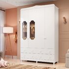 Guarda Roupa De Bebê 4 Portas Com Janela E 4 Gavetas Maya Pro