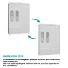 Guarda Roupa De Bebê 4 Portas Com Janela E 4 Gavetas Maya Pro