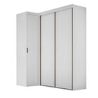 Guarda-roupa De Canto 100% Mdf Porta De Correr 3 Portas Spaci