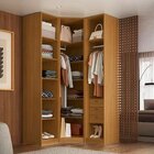 Guarda-roupa De Canto 3 Portas Altezza Freijó/titânio