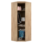 Guarda Roupa De Canto 45 Modular Mdf Lotus Belmax Carvalho/of