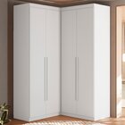Guarda-roupa De Canto 4 Portas 4 Gavetas Tuim Yescasa Branco