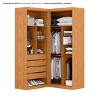 Guarda Roupa De Canto 4 Portas 4 Gavetas Tuim Yescasa Cinamom