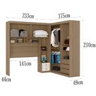 Guarda Roupa De Canto 6 Portas 20004 Pln