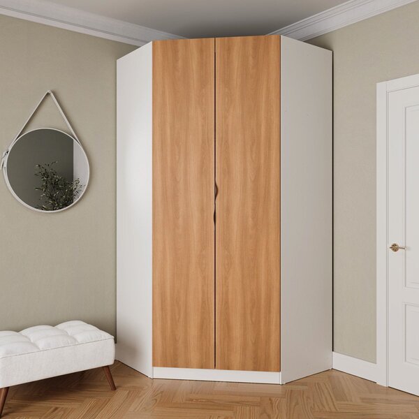 Guarda Roupa De Canto Closet Modular Com 6 Prateleiras Hera C