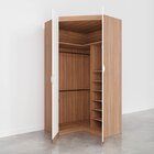 Guarda Roupa De Canto Closet Modular Com 6 Prateleiras Hera C