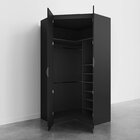 Guarda Roupa De Canto Closet Modular Com 6 Prateleiras Hera C