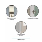 Guarda Roupa De Canto Diagonal Modulado 70cm 1 Porta Com Espe