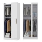 Guarda-roupa De Canto Modulado 7 Portas Paris Branco
