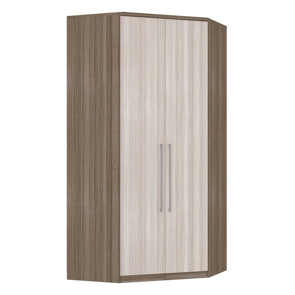 Guarda Roupa De Canto Modulado Closet Doce Vida Carvalho Com