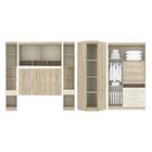 Guarda Roupa De Canto Painel Giratório Para Tv C/ Cabeceira