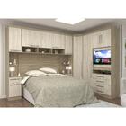 Guarda Roupa De Canto Painel Giratório Para Tv C/ Cabeceira