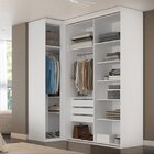 Guarda-roupa De Canto Porta De Correr 3 Portas Spacios Branco