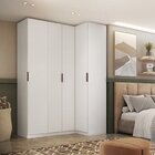 Guarda-roupa De Canto Reto 100% Mdf 4 Portas Altezza Clean Br