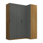 Guarda-roupa De Canto Reto 100% Mdf 4 Portas Altezza Clean Fr