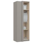 Guarda Roupa De Canto Reto 1 Porta Elegance  Níquel/angelin