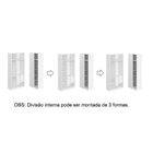 Guarda-roupa De Canto Reto 4 Portas Altezza Clean Freijó