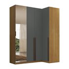 Guarda-roupa De Canto Reto 4 Portas Espelho Altezza Trend Fre