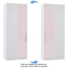 Guarda Roupa De Canto Reto Modulado 90cm 1 Porta Alpes Lucian