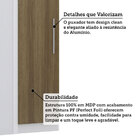 Guarda Roupa De Canto Reto Modulado 90cm 1 Porta Alpes Lucian