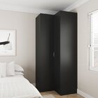 Guarda Roupa De Canto Reto Modular 3 Prateleiras 2 Gavetas He