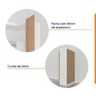 Guarda Roupa De Canto Reto Modular Com 3 Prateleiras 2 Gaveta