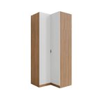 Guarda Roupa De Canto Reto Modular Com 3 Prateleiras 2 Gaveta