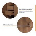 Guarda Roupa De Canto Reto Modular Com 3 Prateleiras 2 Gaveta