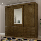 Guarda-roupa De Casal 03 Portas De Correr E 09 Gavetas Com Es