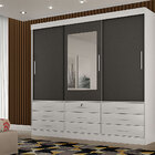 Guarda-roupa De Casal 03 Portas De Correr E 09 Gavetas Com Es