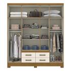 Guarda-roupa De Casal 05 Portas 04 Gavetas Alba Henn - Nature