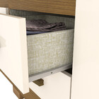 Guarda-roupa De Casal 05 Portas 04 Gavetas Alba Henn - Nature