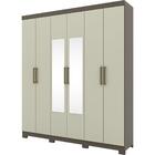 Guarda-roupa De Casal 06 Portas 02 Gavetas Castin Henn - Dama