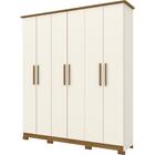 Guarda-roupa De Casal 06 Portas 03 Gavetas Cover Henn - Off W