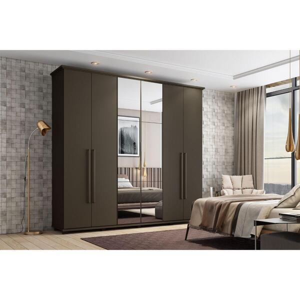 Guarda-roupa De Casal 06 Portas 06 Gavetas Líbano Henn - Dama