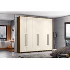 Guarda-roupa De Casal 06 Portas Atalaia Henn - Nature/off Whi