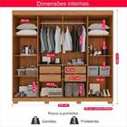 Guarda-roupa De Casal 100% Mdf 8 Portas 4 Gavetas Itália - Tu