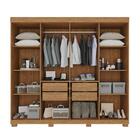 Guarda-roupa De Casal 100% Mdf 8 Portas 4 Gavetas Itália - Tu
