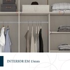 Guarda Roupa De Casal 225cm Coimbra 2 Portas 6 Gavetas Branco