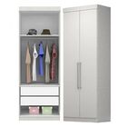 Guarda Roupa De Casal 4 Peças Branco Modulado Modena Cp11 Dem