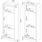 Guarda Roupa De Casal 4 Peças Branco Modulado Modena Cp11 Dem